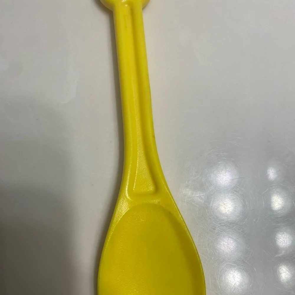 Vintage Disney Mickey Mouse Christmas Yellow Souvenir 9” Collectible Spoon